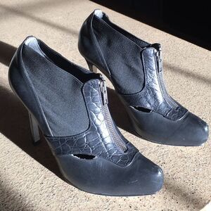 Sexy black ankle boots